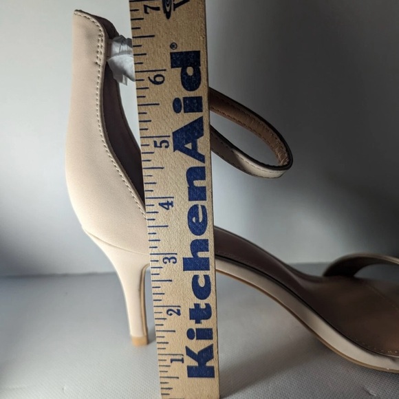 NEW-Size 8.5M Womens mysoft Stiletto Heeled Sandals Open Toe Nude Color JD03 - Picture 7 of 7